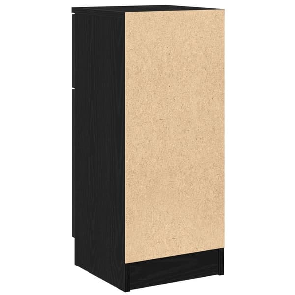 vidaXL Sideboard Sort egetræ Konstrueret træ Medium