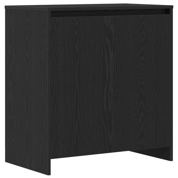vidaXL Sideboard Set av 2 Svart ek Konstruerat trä Stor Buffé