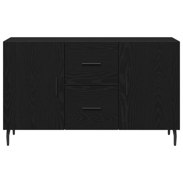 vidaXL Sivupöytä Musta Tammi 100x36x60 cm Tekopuu