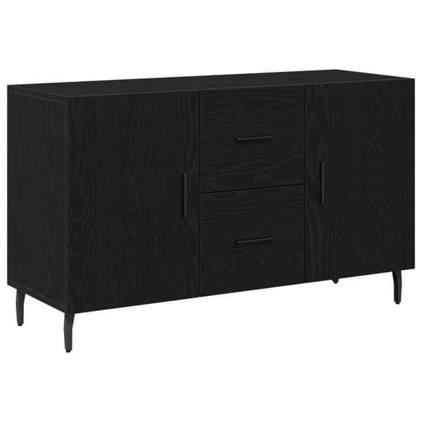 vidaXL Sideboard Sort Eik 100x36x60 cm Ingeniørfat