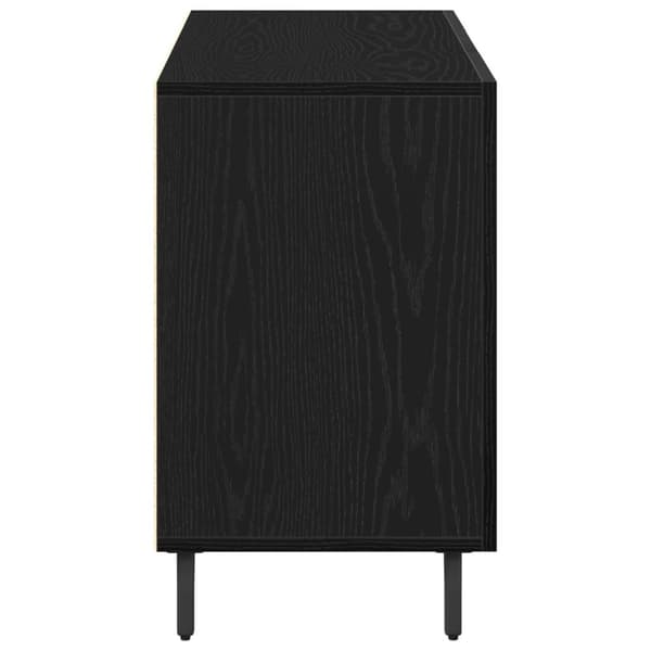 vidaXL Sideboard Sort Eik 100x36x60 cm Ingeniørfat