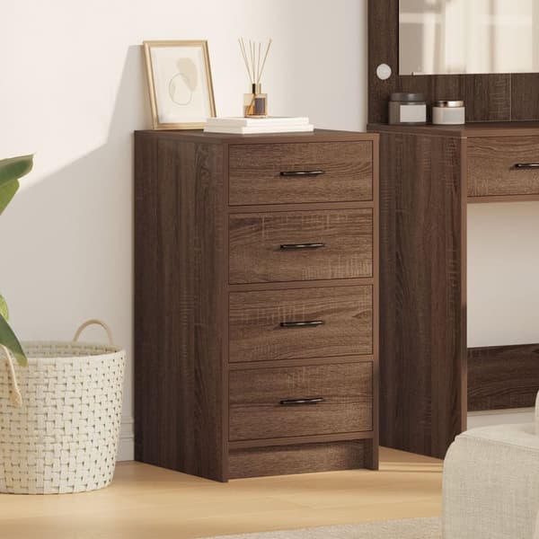 vidaXL Sidebord Brun Eik 40x41x75 cm Konstruert Tre