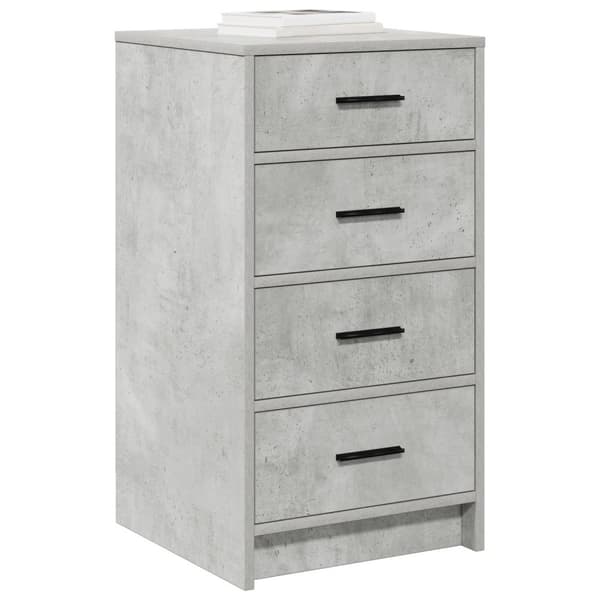 vidaXL sideboard betonggrå 40x41x75 cm konstruert tre
