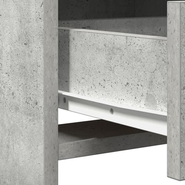 vidaXL Høyskap Betonggrå 40x41x135 cm Konstruert Tre