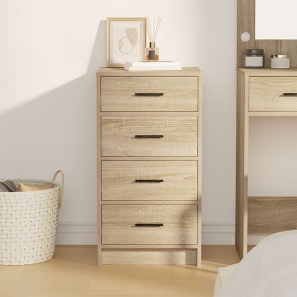 vidaXL Sonoma eg Konstrueret træ Medium Moderne sideboard Rektangulær
