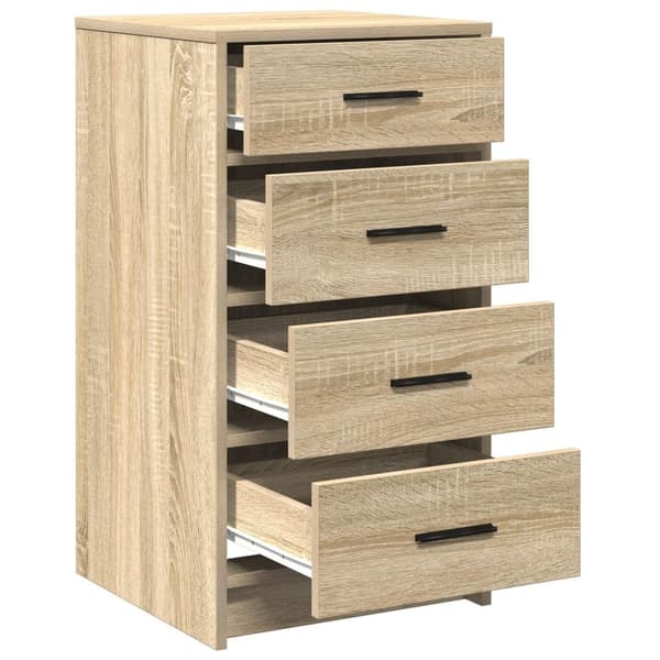 vidaXL Sonoma eg Konstrueret træ Medium Moderne sideboard Rektangulær