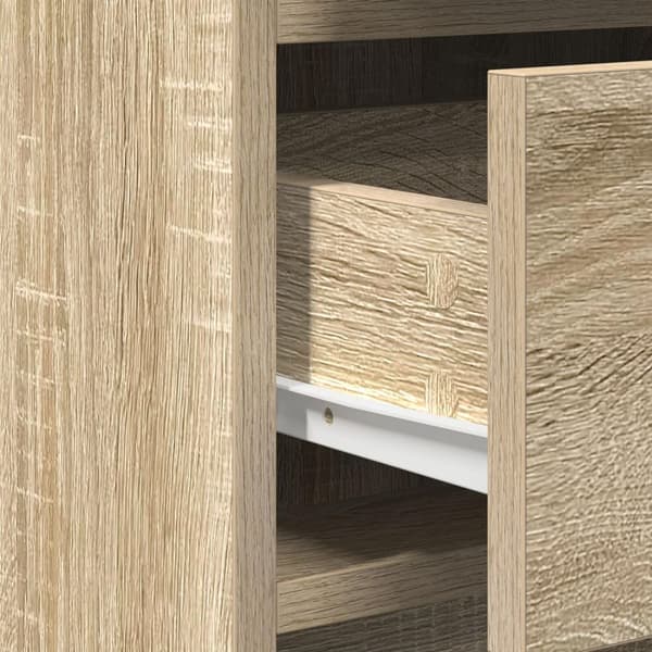 vidaXL Sonoma eg Konstrueret træ Medium Moderne sideboard Rektangulær