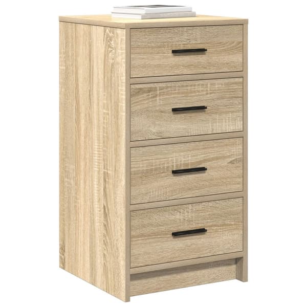vidaXL Sonoma eg Konstrueret træ Medium Moderne sideboard Rektangulær
