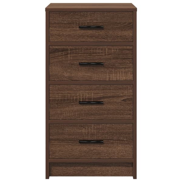 vidaXL Brun egetræ Konstrueret træ Medium Brun egetræ sideboard