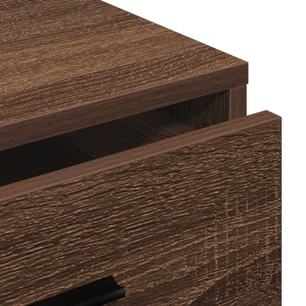vidaXL Brun egetræ Konstrueret træ Medium Brun egetræ sideboard