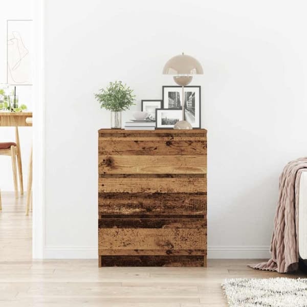 vidaXL Skjenk gammelt tre 60x35x76 cm konstruert tre