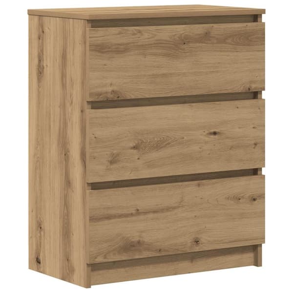 vidaXL Skjenk artisan eik 60x35x76 cm konstruert tre