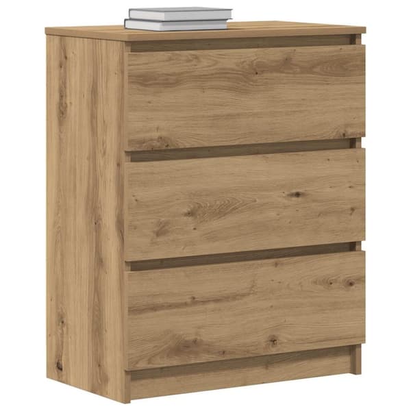 vidaXL Skjenk artisan eik 60x35x76 cm konstruert tre