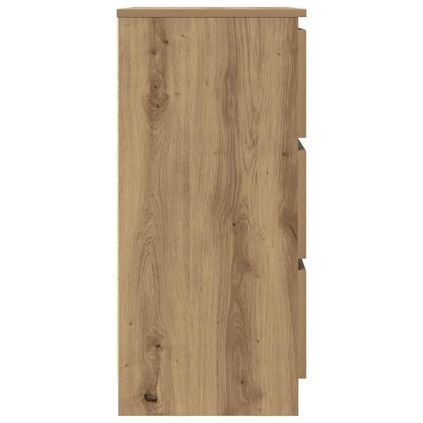 vidaXL Skjenk artisan eik 60x35x76 cm konstruert tre