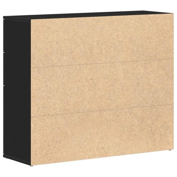 vidaXL Senkki musta tammi 91x29,5x75 cm tekninen puu
