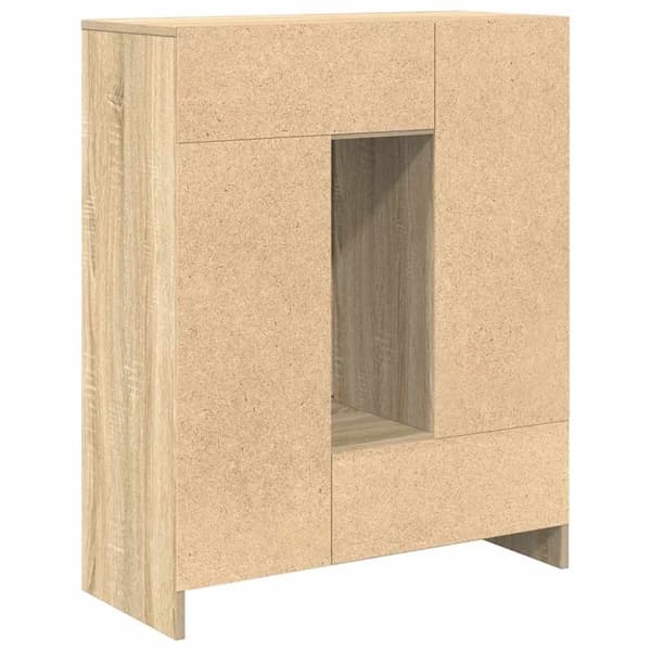 vidaXL Senkki laatikoilla ja ovilla Sonoma-tammi 73x31x90 cm