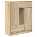 Pikkukuva 1 / 11: vidaXL Senkki laatikoilla ja ovilla Sonoma-tammi 73x31x90 cm