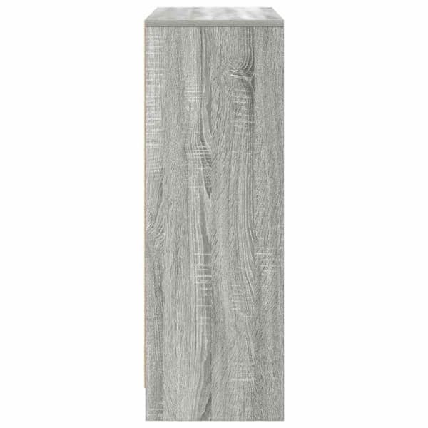 vidaXL Senkki laatikoilla ja ovilla harmaa sonoma 73x31x90 cm