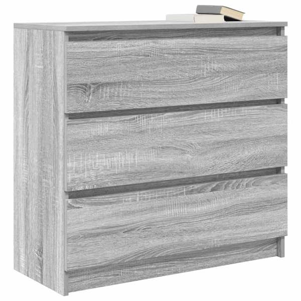 vidaXL Skjenk grå sonoma 80x35x76 cm konstruert tre