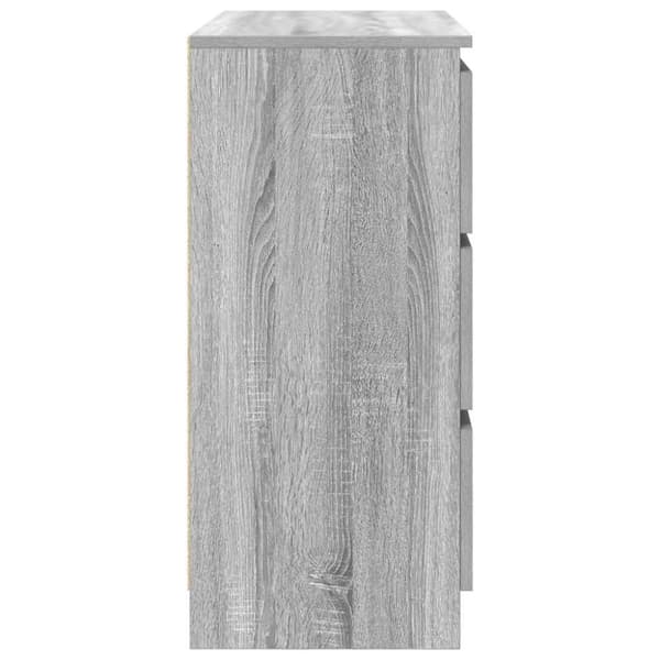vidaXL Skjenk grå sonoma 80x35x76 cm konstruert tre