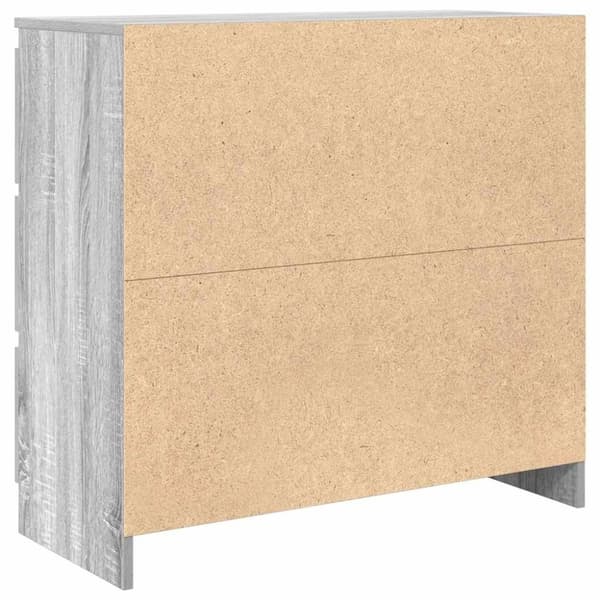 vidaXL Skjenk grå sonoma 80x35x76 cm konstruert tre