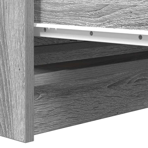 vidaXL Skjenk grå sonoma 80x35x76 cm konstruert tre