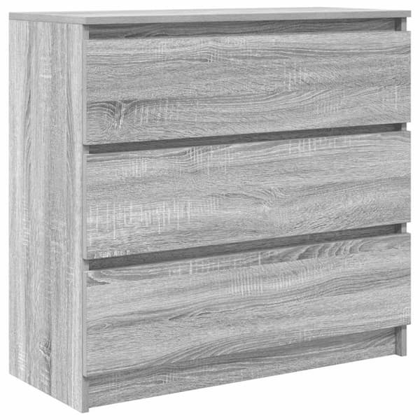 vidaXL Skjenk grå sonoma 80x35x76 cm konstruert tre