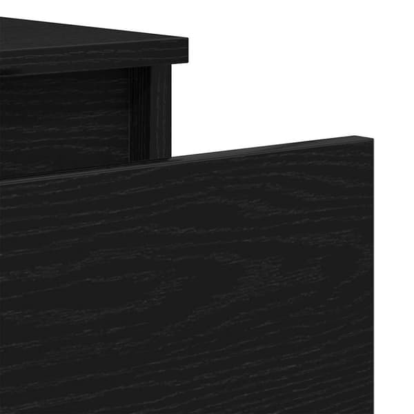 vidaXL Skjenk svart eik 60x35x98,5 cm konstruert tre