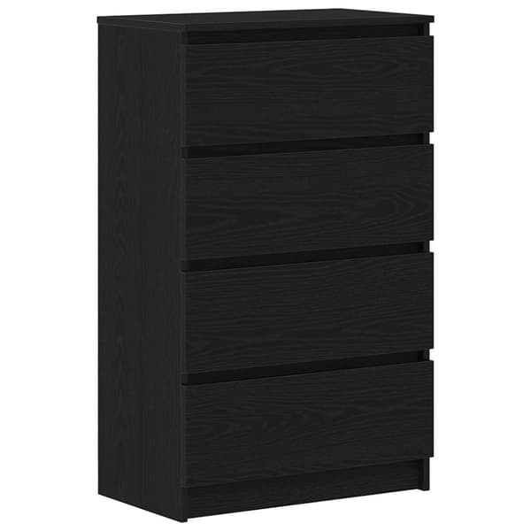 vidaXL Skjenk svart eik 60x35x98,5 cm konstruert tre