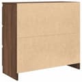 Miniatyrbilde 9 av 11: vidaXL Skjenk brun eik 80x35x76 cm konstruert tre