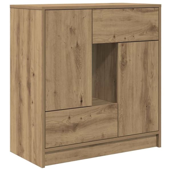 vidaXL skænk med skuffer og låger 70,5x34x74,5 cm kunsteg