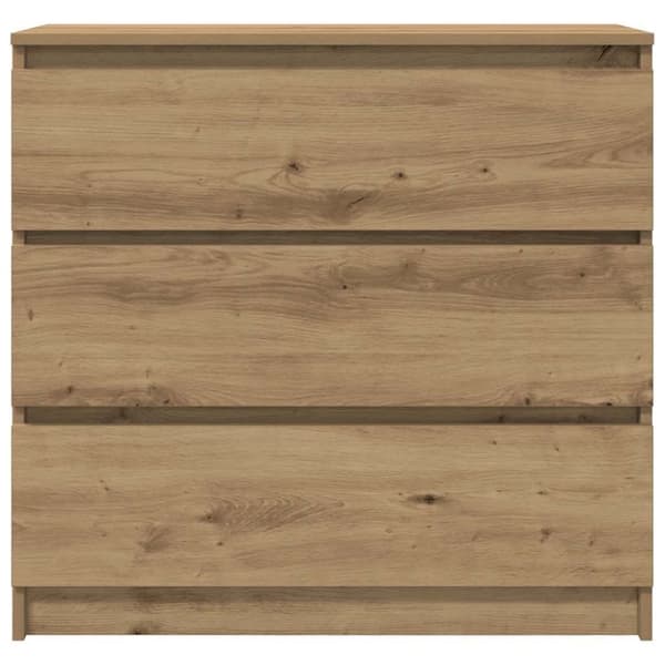 vidaXL skænk 80x35x76 cm konstrueret træ kunsteg