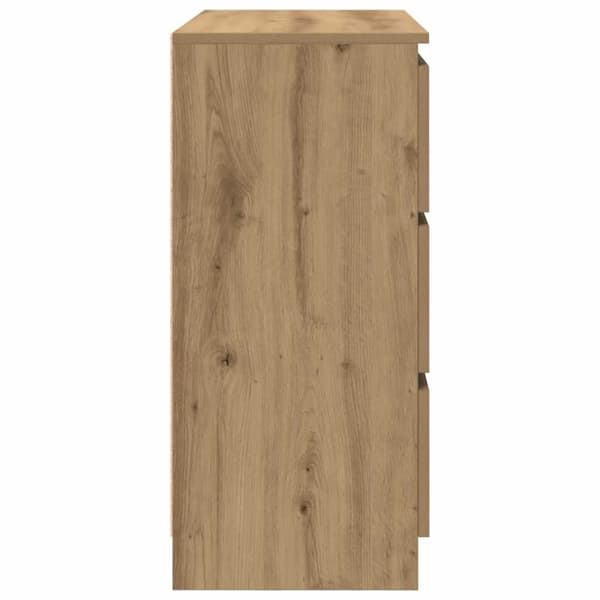 vidaXL skænk 80x35x76 cm konstrueret træ kunsteg
