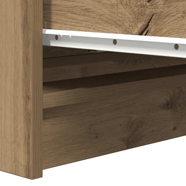 vidaXL skænk 80x35x76 cm konstrueret træ kunsteg