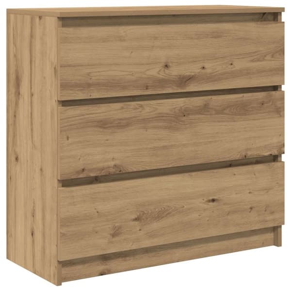 vidaXL skænk 80x35x76 cm konstrueret træ kunsteg