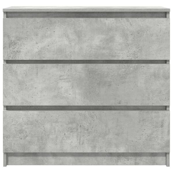 vidaXL skænk 80x35x76 cm konstrueret træ betongrå