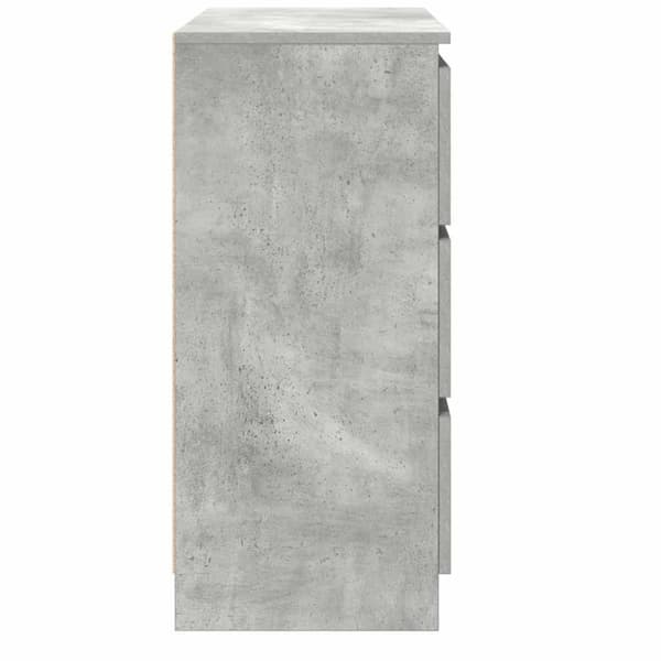 vidaXL skænk 80x35x76 cm konstrueret træ betongrå