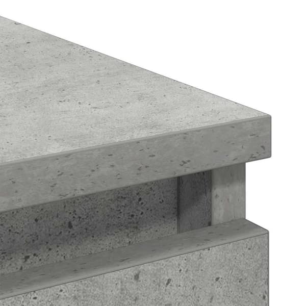 vidaXL skænk 80x35x76 cm konstrueret træ betongrå
