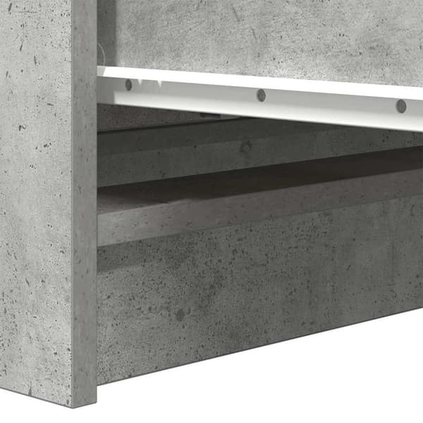 vidaXL skænk 80x35x76 cm konstrueret træ betongrå