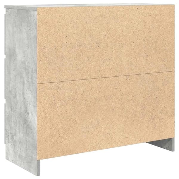 vidaXL Skjenk betonggrå 80x35x76 cm konstruert tre