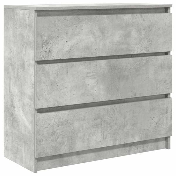 vidaXL Skjenk betonggrå 80x35x76 cm konstruert tre