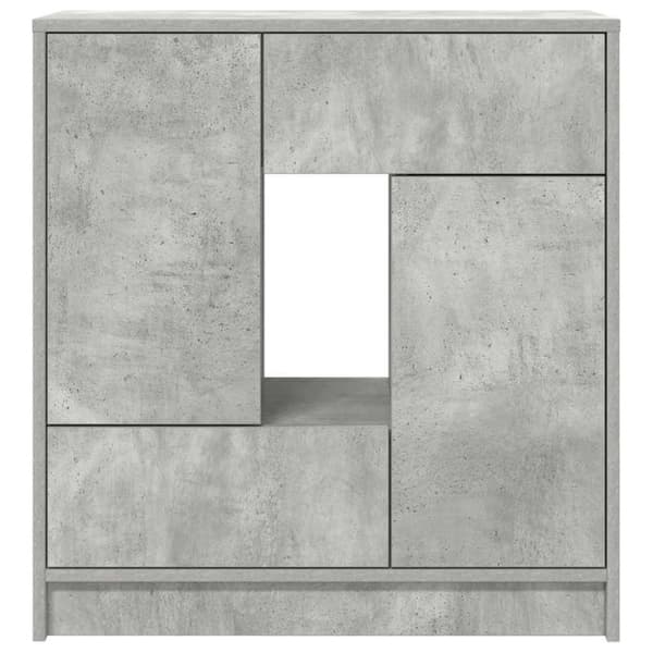 vidaXL skænk med skuffer og låger 70,5x34x74,5 cm betongrå