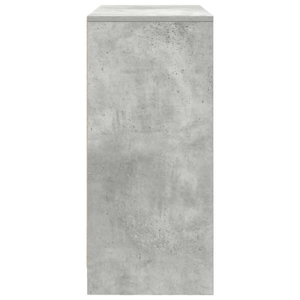 vidaXL skænk med skuffer og låger 70,5x34x74,5 cm betongrå