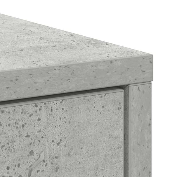 vidaXL skænk med skuffer og låger 70,5x34x74,5 cm betongrå