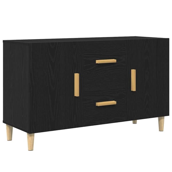 vidaXL Senkki musta tammi 100x36x60 cm tekninen puu
