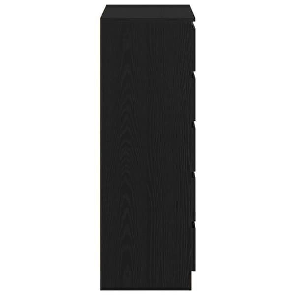 vidaXL Byrå svart ek 60x36x103 cm konstruerat trä