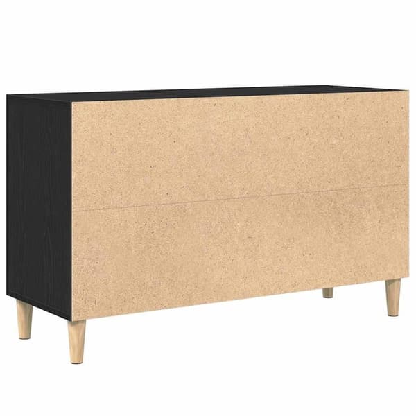 vidaXL Skjenk svart eik 100x36x60 cm konstruert tre