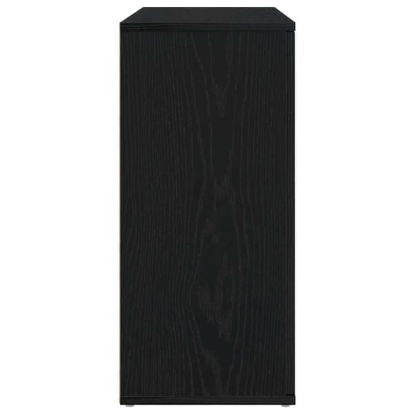 vidaXL Senkki musta tammi 91x29,5x65 cm tekninen puu