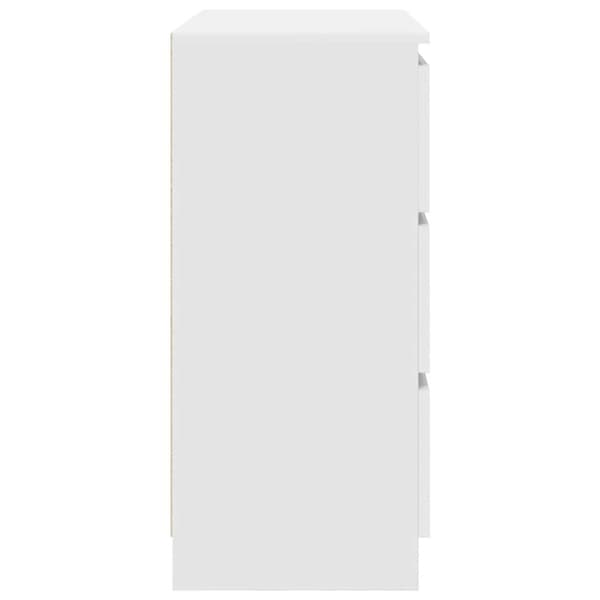 vidaXL skab 80x35x76 cm konstrueret træ hvid