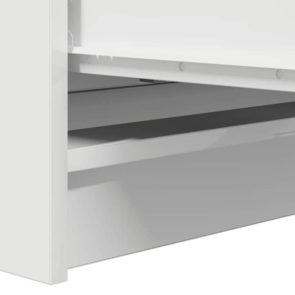 vidaXL skab 80x35x76 cm konstrueret træ hvid